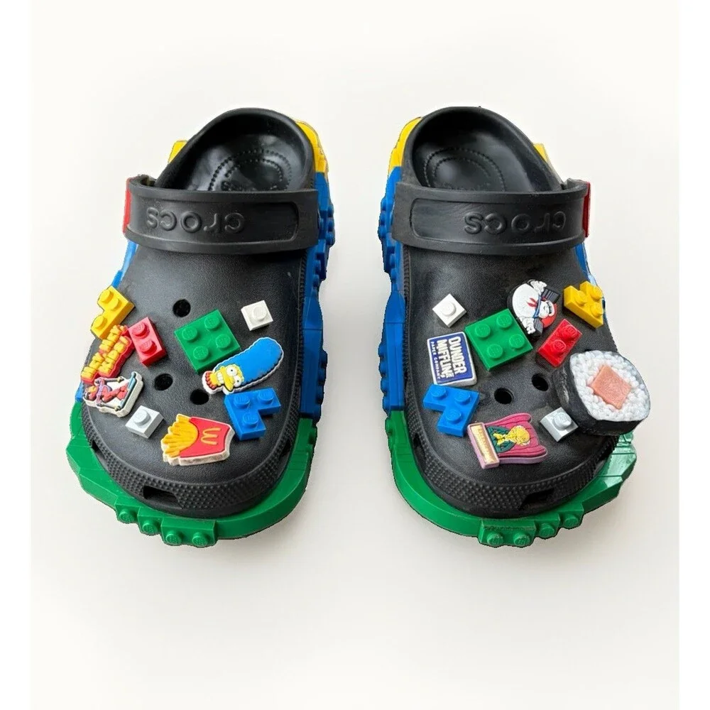 Crocs x LEGO Classic Clog Black Masterbrand Creativity Mens Size 10